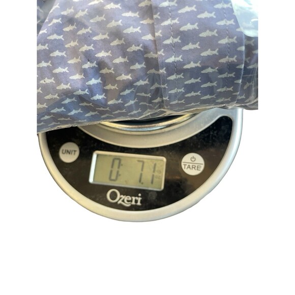 Vineyard Vines Slim Fit Murray Mens meduim M Blue Fish Pattern Long Sleeve Adult - Picture 10 of 10